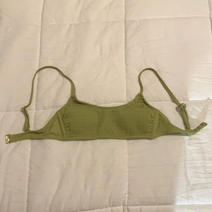 Green swimsuit top from target